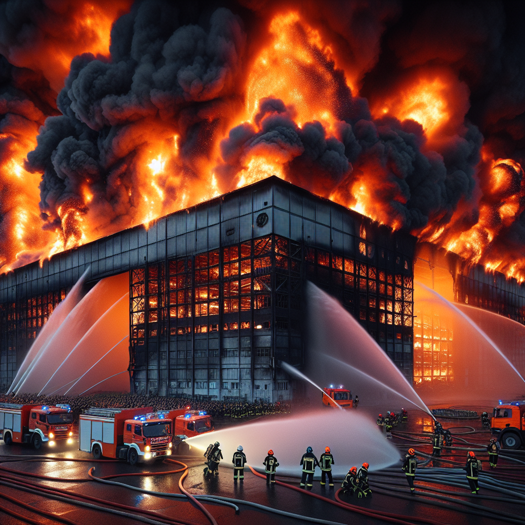 Incendio in un grande magazzino di San Pietroburgo | video