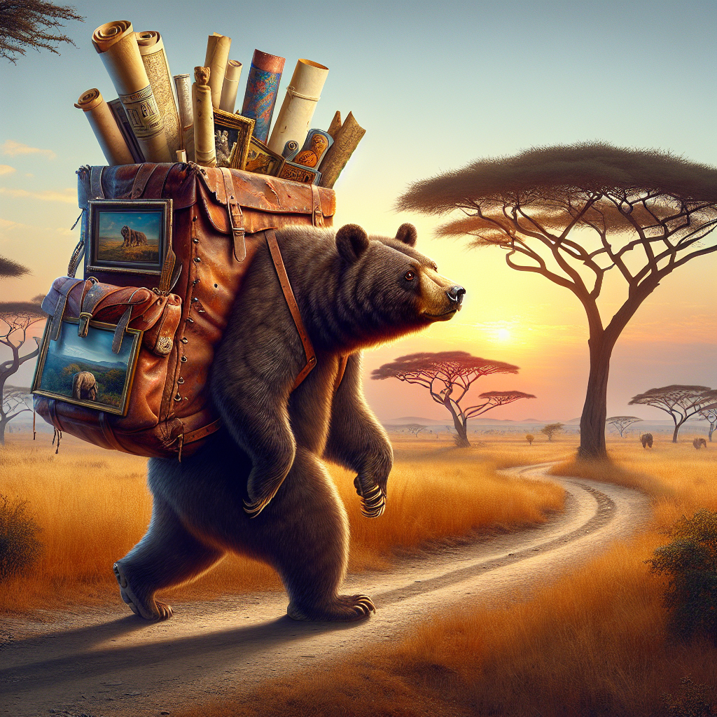 L'orso in Africa: un viaggio con opere d'arte rubate