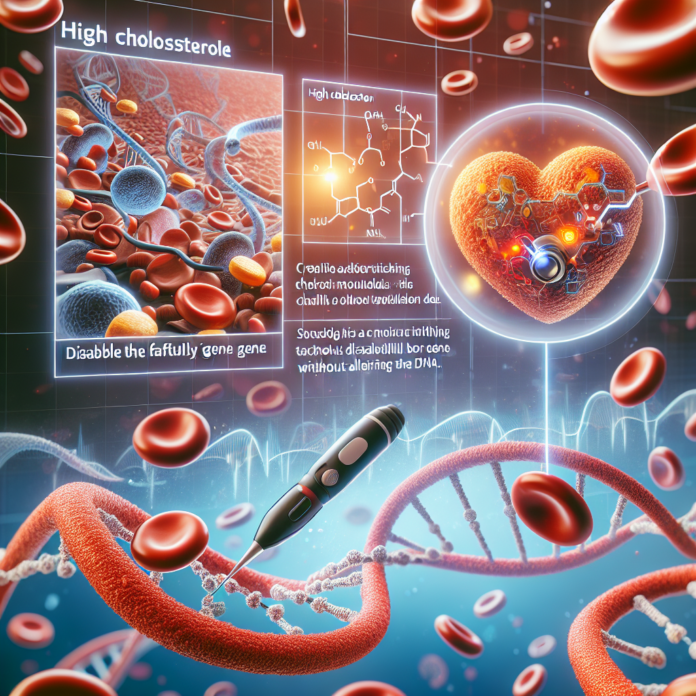 Colesterolo alto: disattivare il gene difettoso senza alterare il DNA