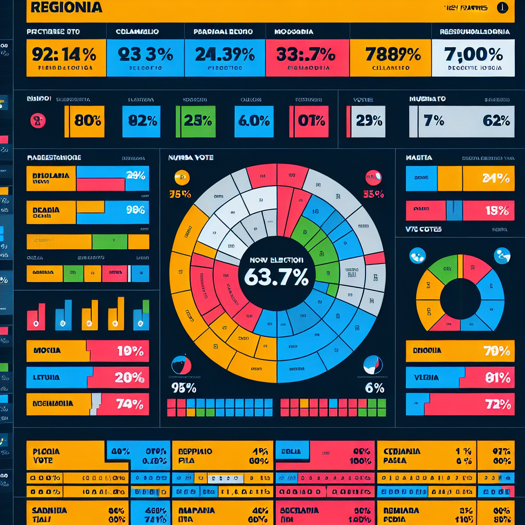 Risultati in tempo reale delle Elezioni Regionali in Sardegna